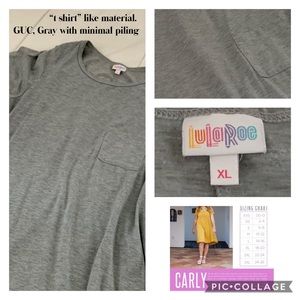 Solid Gray/Grey Carly LLR - Lularoe